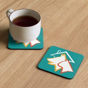 Cork-back coaster