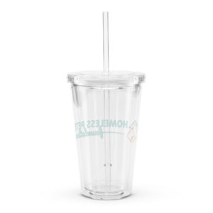 Clear plastic tumbler