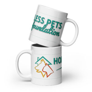 White glossy mug